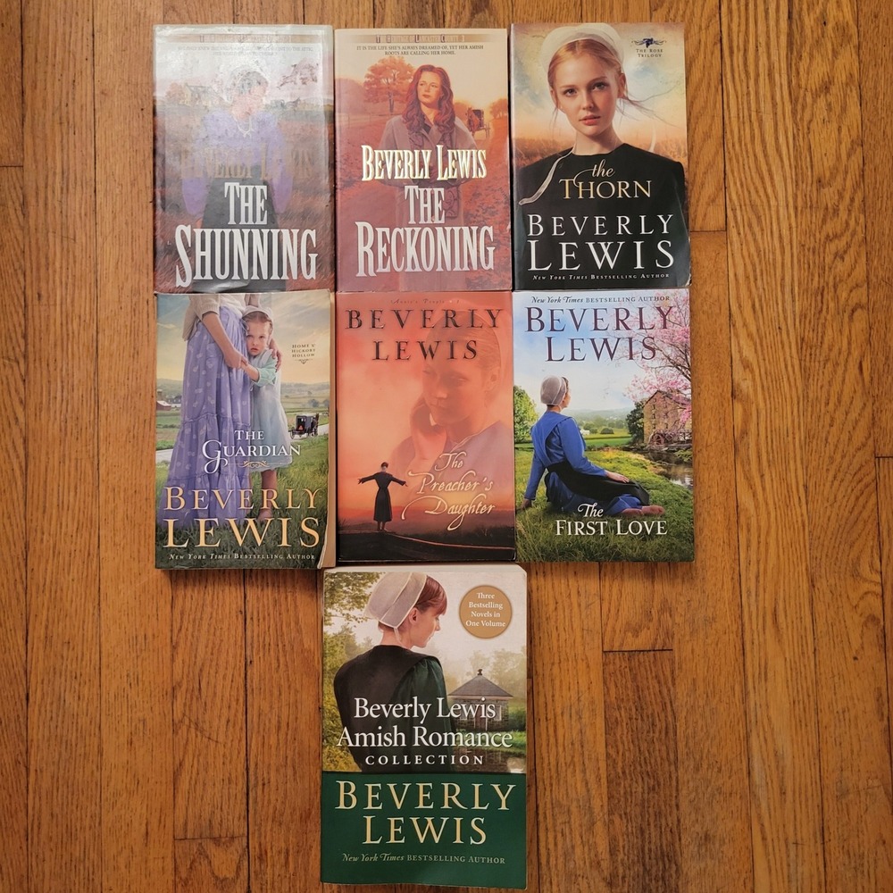 Beverly Lewis 9 Book Lot Amish Romance Shunning Thorn Guardian Bridesmaid  Gift